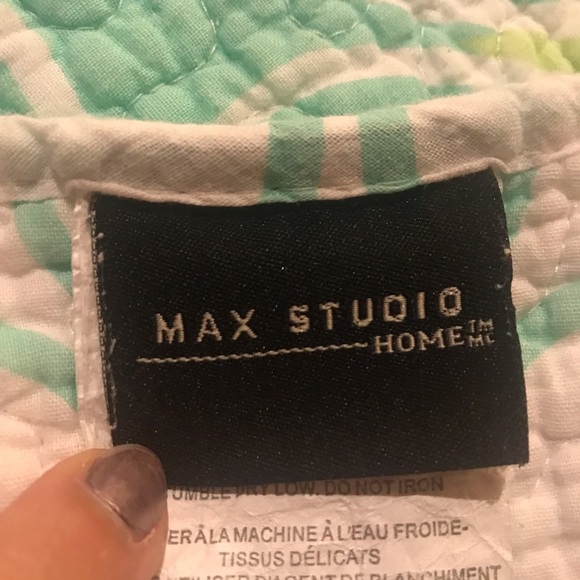 Max Studio Twin Bed Quilt Set Teal Floral Print - Picture 11 of 15